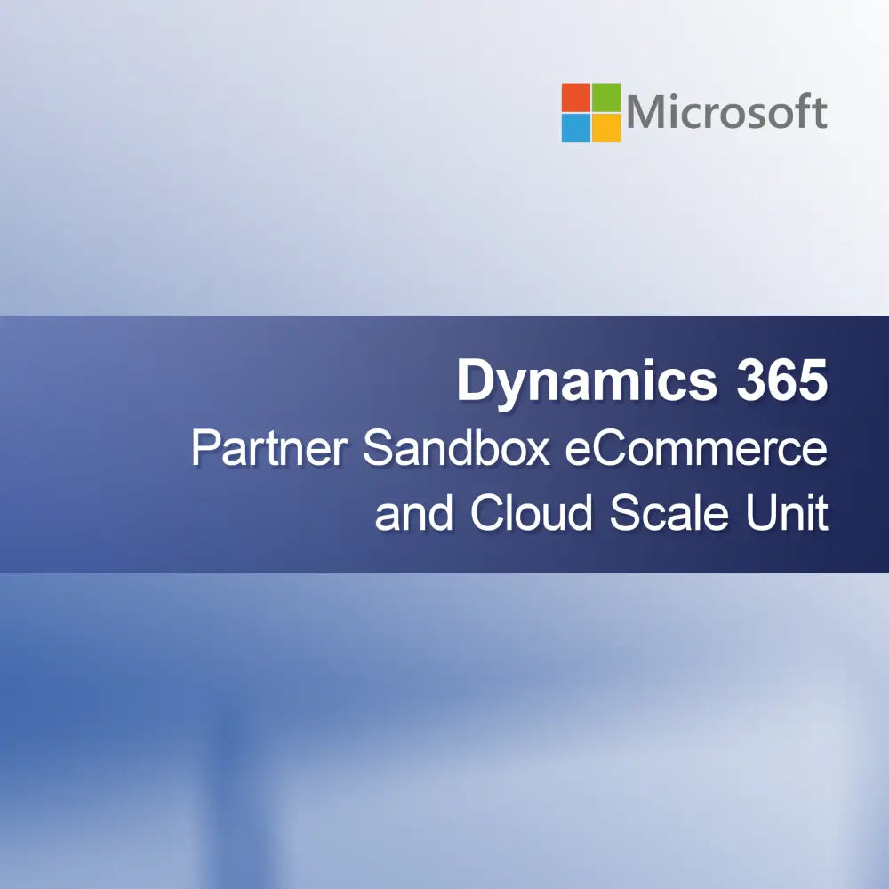 Dynamics 365 Partner Sandbox eCommerce and Cloud Scale Unit